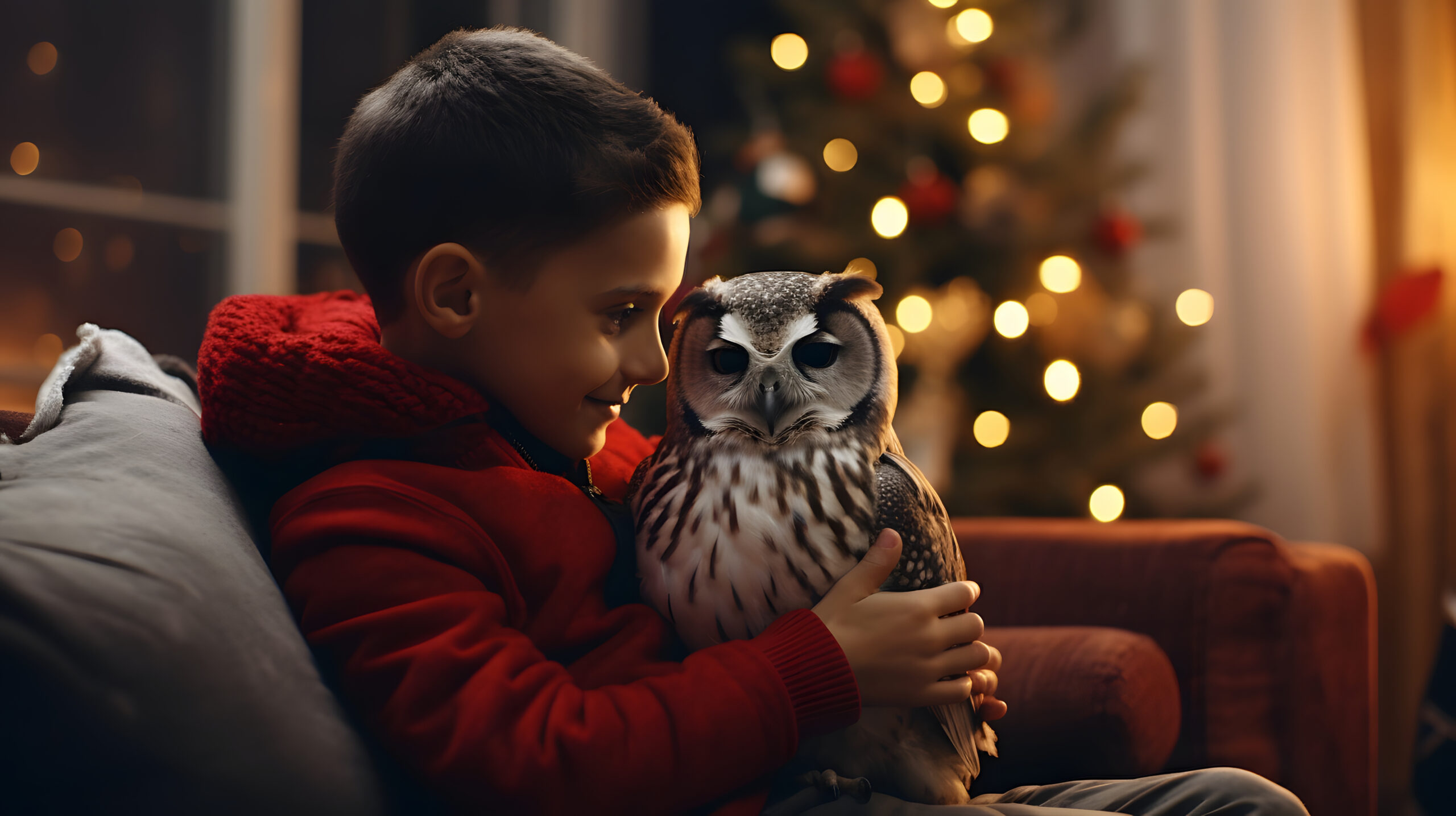 Una famiglia del Kentucky riceve un regalo anticipato: un piccolo gufo nel loro albero di Natale