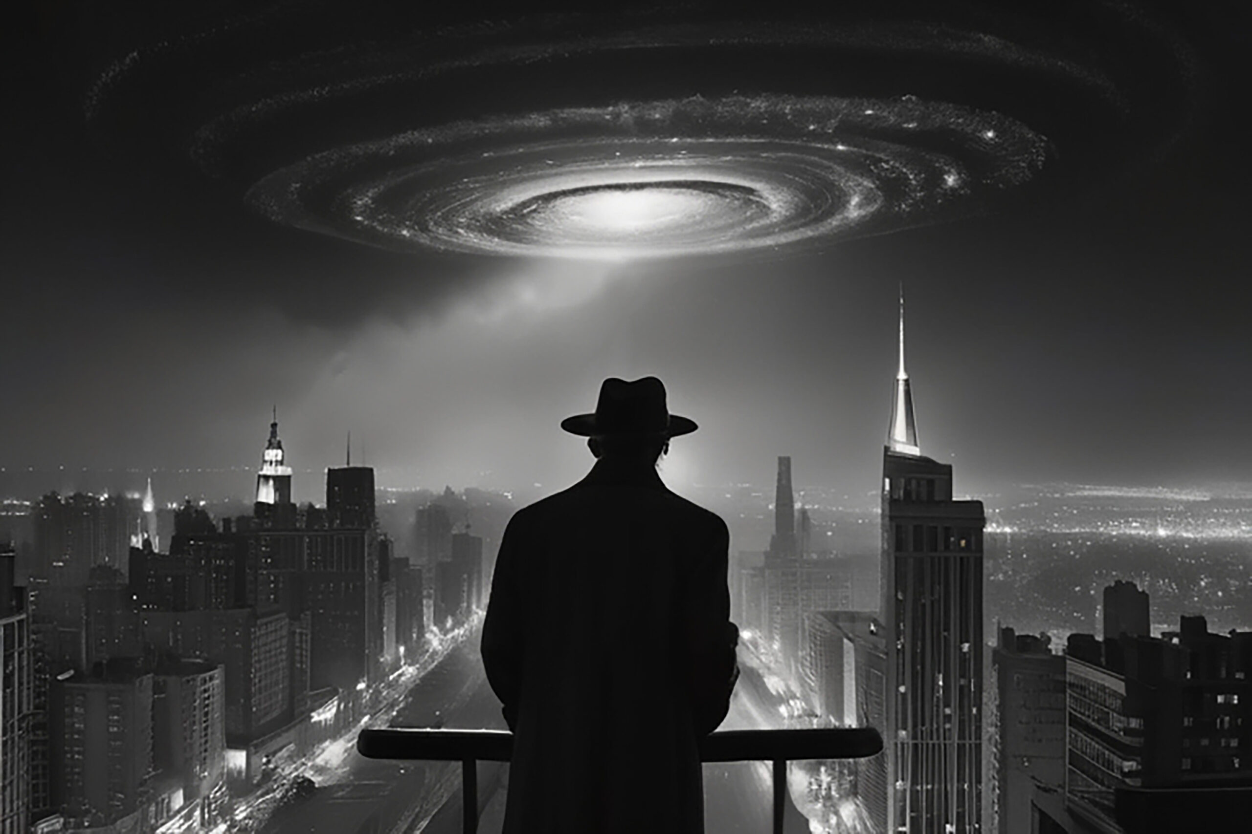 Uomo di Chicago Immortala da Balcone un UFO che Sembra un Volto Extraterrestre