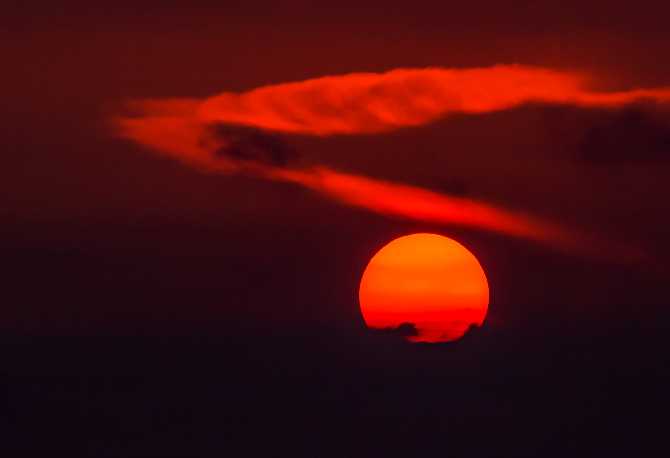 Il pianeta rosso al tramonto del soffio cosmico