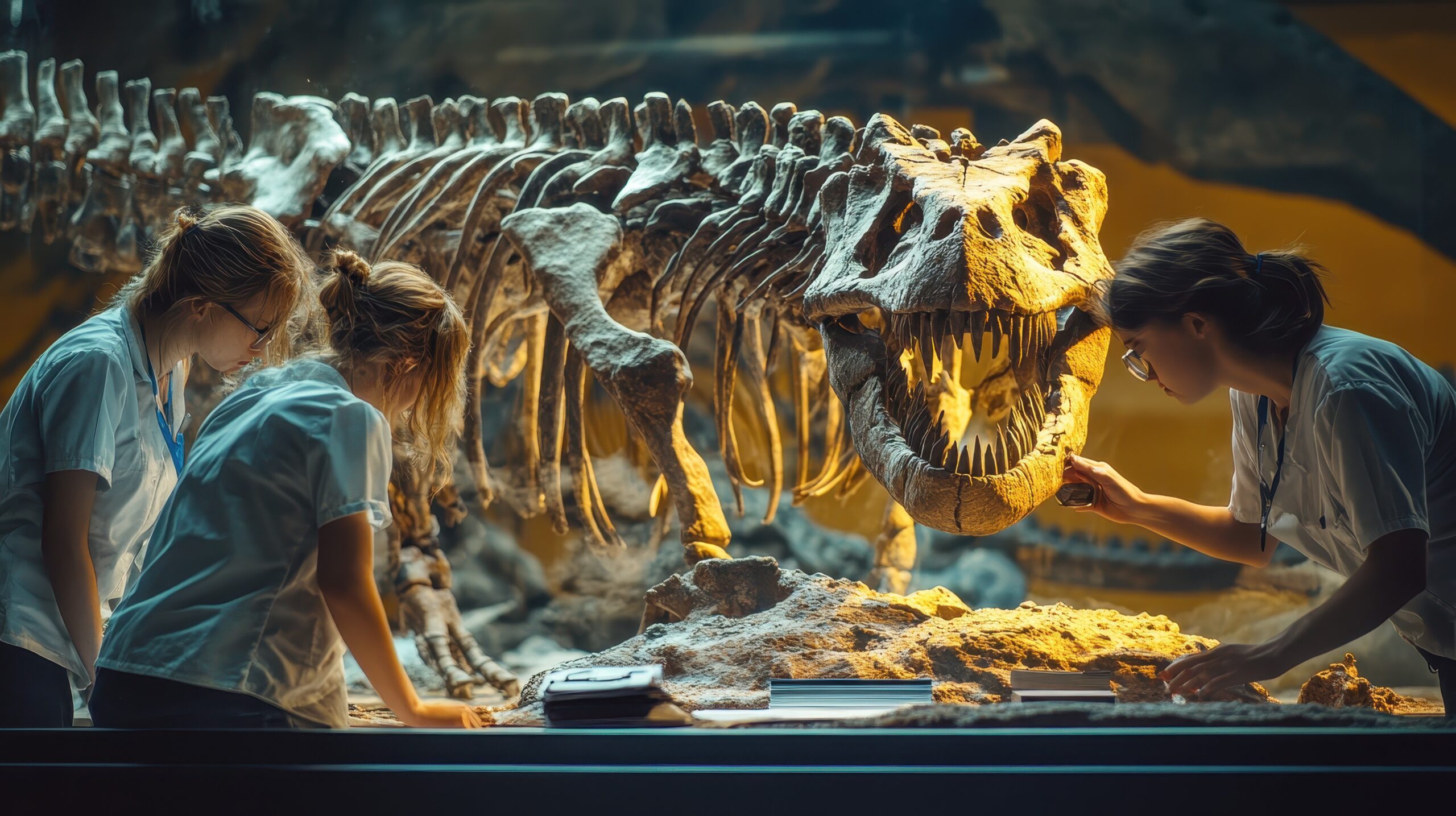 I dinosauri nei musei sono scheletri autentici?