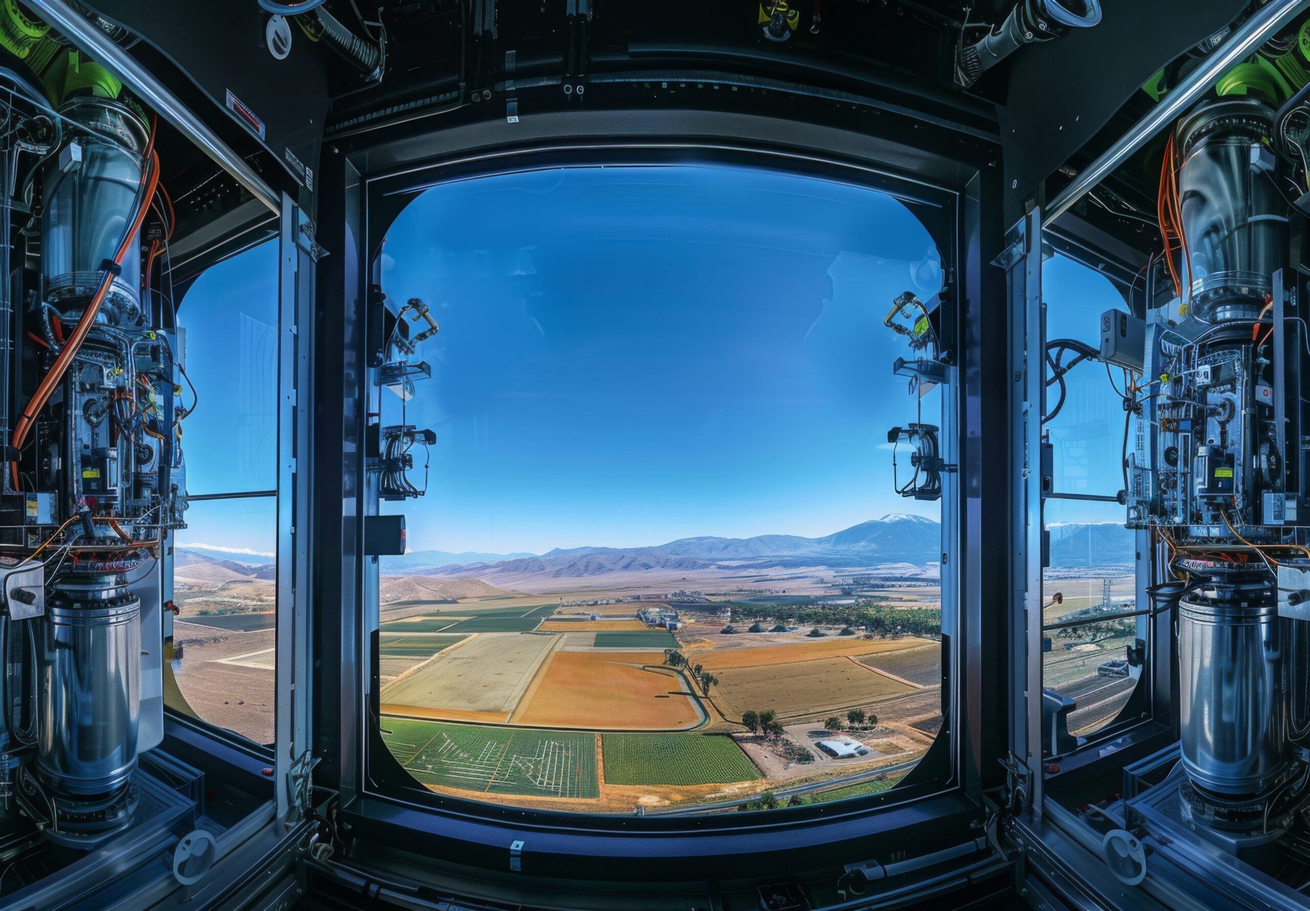 Panoramica della stazione spaziale: il terreno selvaggio della Tasmania