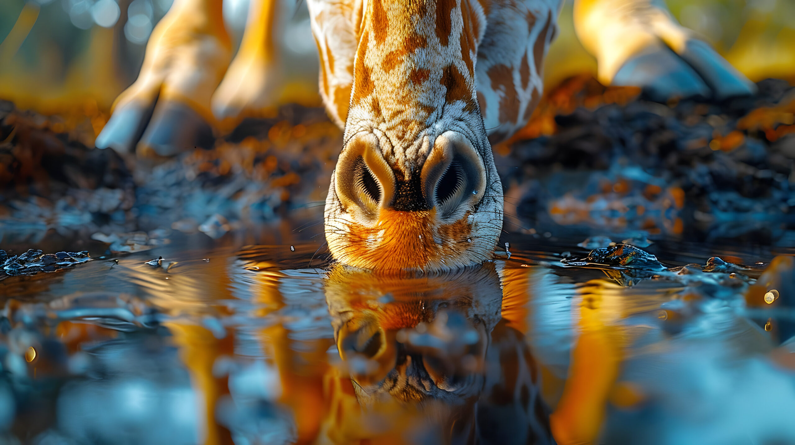 Giraffa dal collo storto avvistata in Sud Africa è ancora viva