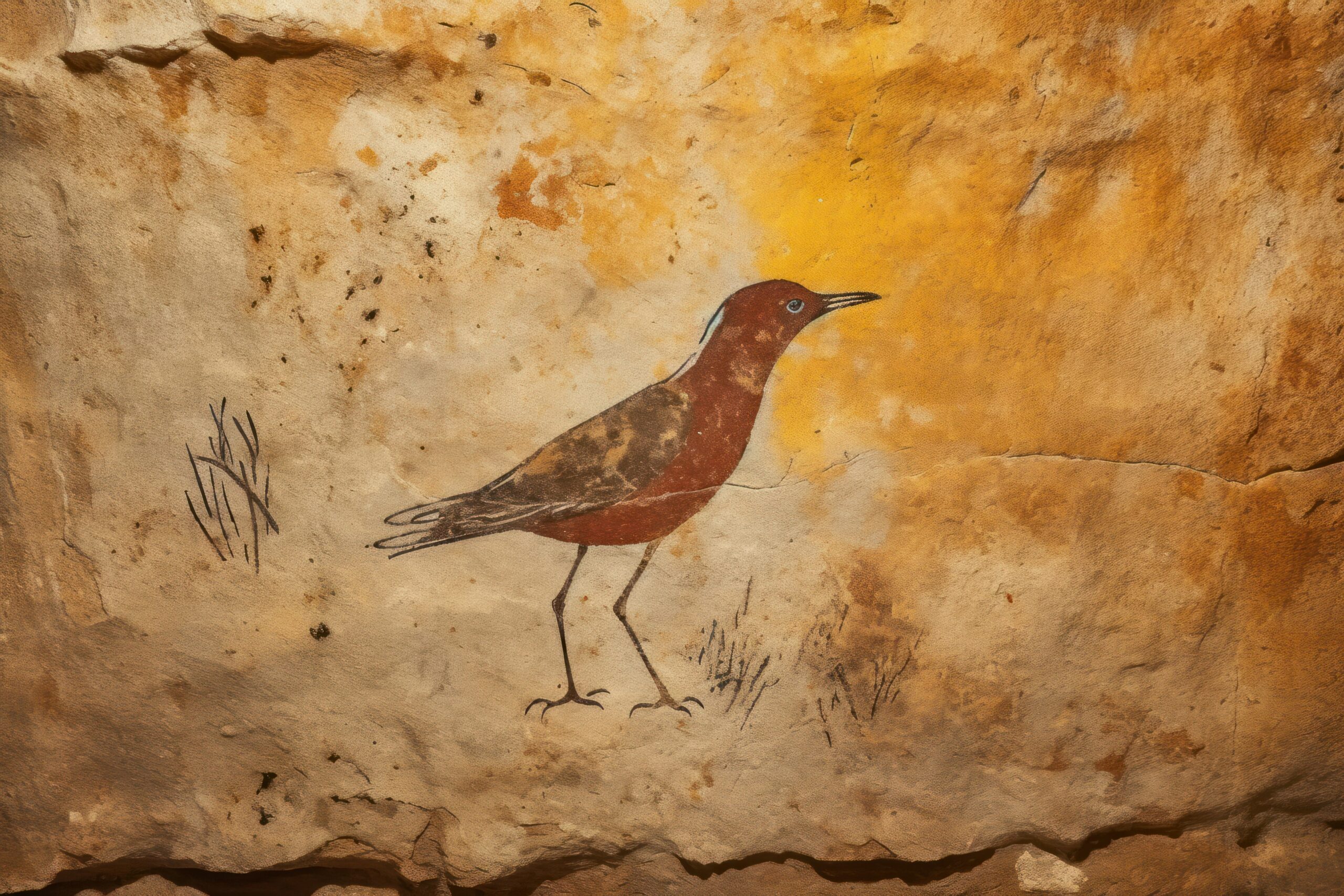 Antica pittura rupestre rivela la più antica immagine dell’uccello rail africano. Possibile sacro per i San