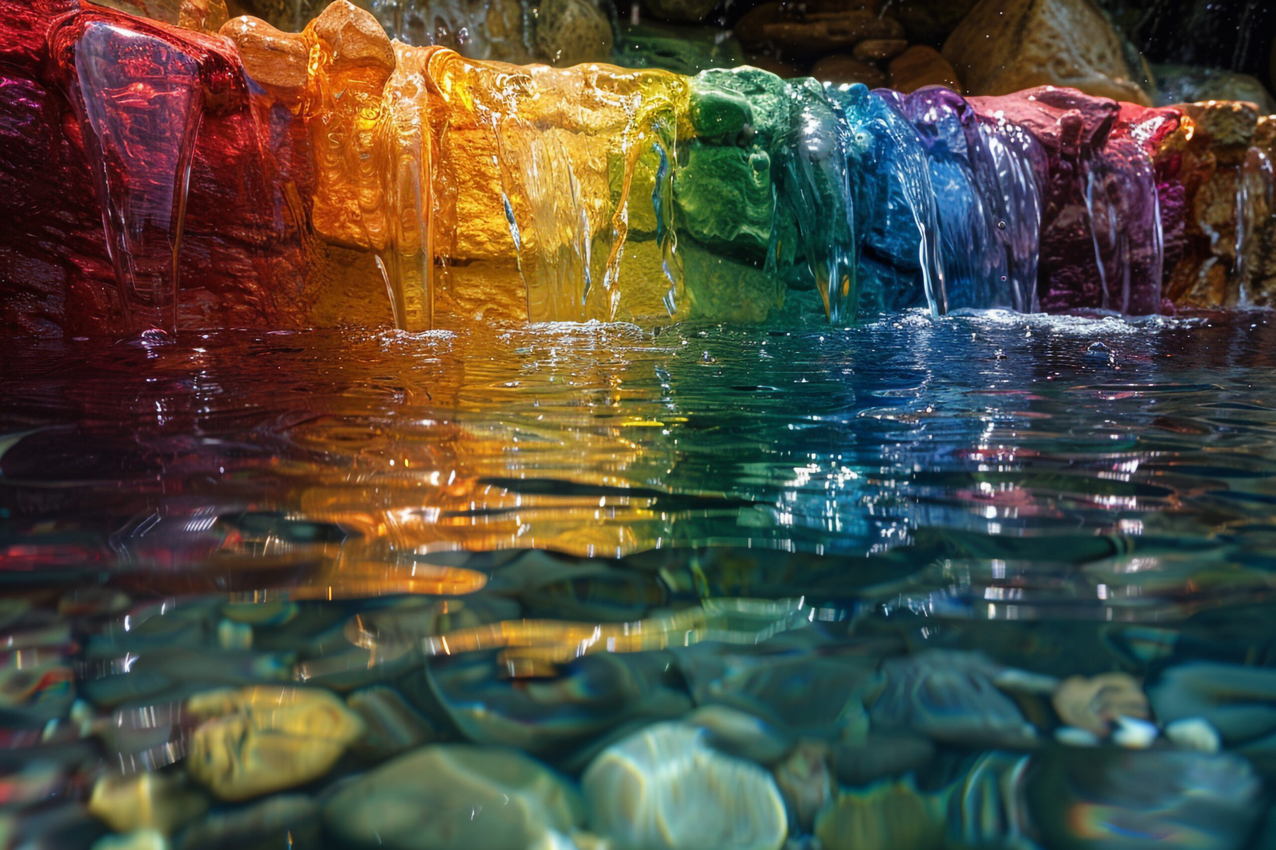 Il Morning Glory Pool di Yellowstone è colorato come un arcobaleno a causa dei rifiuti